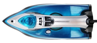 Утюг Hyundai H-SI01336 2800Вт черный/голубой - купить недорого с доставкой в интернет-магазине