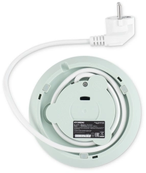 Чайник электрический Hyundai HYK-S9999 1.7л. 2200Вт светло-зеленый/серебристый корпус: металл - купить недорого с доставкой в интернет-магазине