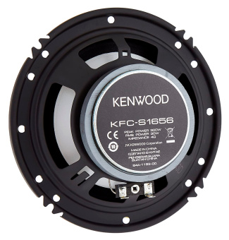 Колонки автомобильные Kenwood KFC-S1656 (без решетки) 330Вт 87дБ 4Ом 16см (6.5дюйм) (ком.:2кол.) коаксиальные однополосные - купить недорого с доставкой в интернет-магазине