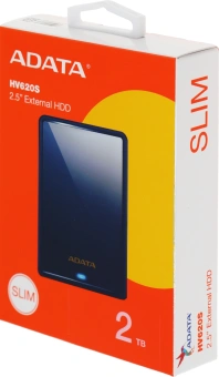 Жесткий диск A-Data USB 3.1 2TB AHV620S-2TU31-CBL HV620S 2.5" синий - купить недорого с доставкой в интернет-магазине