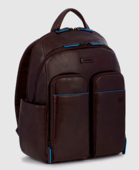 Рюкзак унисекс Piquadro Blue Square Revamp CA5574B2V/MO коричневый кожа - купить недорого с доставкой в интернет-магазине