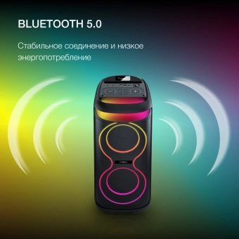 Минисистема Hyundai H-MC1237 черный 40Вт FM USB BT micro SD - купить недорого с доставкой в интернет-магазине