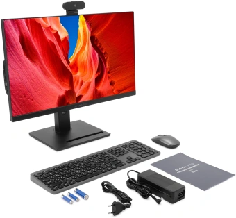 Моноблок Digma Pro Vision 23.8" Full HD i7 1255U (1.7) 16Gb SSD512Gb UHDG CR Windows 11 Pro Eth WiFi BT 90W клавиатура мышь Cam черный 1920x1080 - купить недорого с доставкой в интернет-магазине