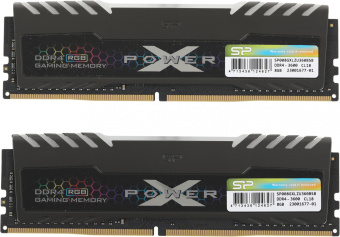 Память DDR4 2x8GB 3600MHz Silicon Power SP016GXLZU360BDB Xpower Turbine RGB RTL Gaming PC4-28800 CL18 DIMM 288-pin 1.35В kit single rank с радиатором Ret - купить недорого с доставкой в интернет-магазине