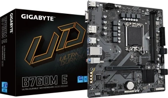 Материнская плата Gigabyte B760M E Soc-1700 Intel B760 2xDDR5 mATX AC`97 8ch(7.1) GbLAN RAID+VGA+HDMI+DP - купить недорого с доставкой в интернет-магазине