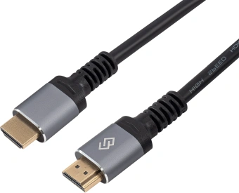 Кабель аудио-видео Digma HDMI (m)/HDMI (m) 2м. позолоч.конт. черный (D-HDMI-V2.0-2M) - купить недорого с доставкой в интернет-магазине