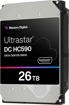 Жесткий диск WD SATA-III 26TB 0F65672 WUH722626ALE6L4 Server Ultrastar DC HC590 4KN (7200rpm) 512Mb 3.5" - купить недорого с доставкой в интернет-магазине