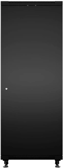 Шкаф коммутационный Cabeus (SH-05C-18U60/60-BK) напольный 12U 600x600мм пер.дв.стекл металл 800кг черный 500мм 220град. 988мм IP20 сталь - купить недорого с доставкой в интернет-магазине