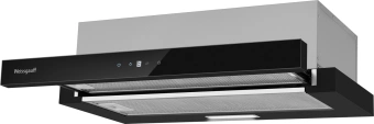 Вытяжка встраиваемая Weissgauff TEL 600 TC черный управление: сенсорное (1 мотор) - купить недорого с доставкой в интернет-магазине
