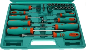 Набор отверток Sturm! 1040-02-SS10 в компл.:71 предмет жесткий кейс - купить недорого с доставкой в интернет-магазине