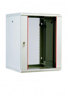 Шкаф коммутационный ЦМО (ШРН-М-12.500) настенный 12U 600x520мм пер.дв.стекл 50кг серый 456мм 21.6кг 180град. 610мм - купить недорого с доставкой в интернет-магазине