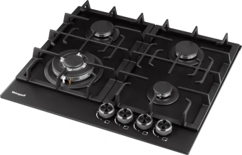 Газовая варочная поверхность Weissgauff HGG 641 BV Nano черный - купить недорого с доставкой в интернет-магазине