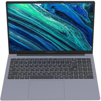 Ноутбук Digma Pro Cursus Ryzen 5 3500U 16Gb SSD512Gb AMD Radeon Vega 8 15.6" IPS FHD (1920x1080) Windows 11 Pro grey WiFi BT Cam 5500mAh (DN15R5-ADXW10) - купить недорого с доставкой в интернет-магазине