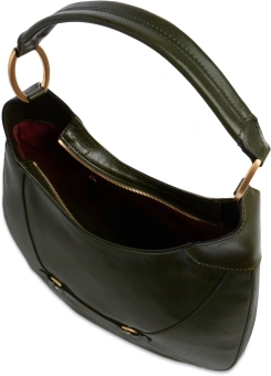 Сумка хобо The Bridge Isabella 04502501/I2 темно-зеленая натур.кожа - купить недорого с доставкой в интернет-магазине