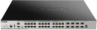 Коммутатор D-Link DGS-3630-28PC/A2ASI (L3) 20x1Гбит/с 4xКомбо(1000BASE-T/SFP) 4SFP+ 24PoE 370W управляемый - купить недорого с доставкой в интернет-магазине