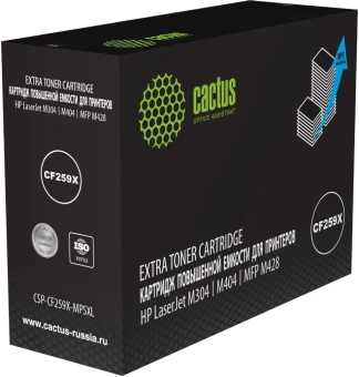 Картридж лазерный Cactus CSP-CF259X-MPSXL CF259X черный (20000стр.) для HP LJ M304/M404/MFP M428 - купить недорого с доставкой в интернет-магазине