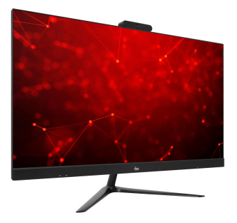 Моноблок IRU Агат 313 23.8" Full HD i3 10100 (3.6) 8Gb SSD512Gb UHDG 630 FreeDOS GbitEth WiFi BT 120W клавиатура мышь Cam черный 1920x1080 - купить недорого с доставкой в интернет-магазине