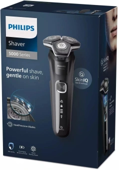 Бритва роторная Philips S5898/35 реж.эл.:3 питан.:элек.сеть/аккум. черный/серый - купить недорого с доставкой в интернет-магазине