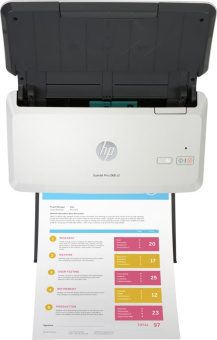 Сканер протяжный HP ScanJet Pro 2000 S2 (6FW06A) A4 - купить недорого с доставкой в интернет-магазине