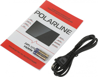 Телевизор LED PolarLine 24" 24PL12TC черный HD 50Hz DVB-T DVB-T2 DVB-C (RUS) - купить недорого с доставкой в интернет-магазине