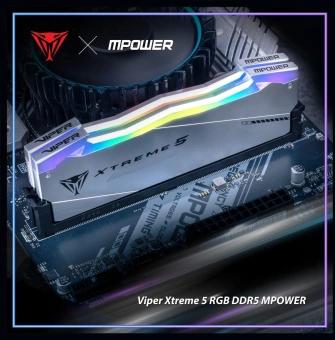 Память DDR5 2x16GB 8000MHz Patriot PVXR532G80C38KM Viper Xtreme 5 RGB RTL Gaming PC5-64000 CL38 DIMM 288-pin 1.45В с радиатором Ret - купить недорого с доставкой в интернет-магазине