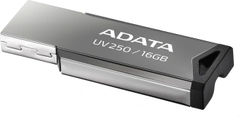 Флеш Диск A-Data 16GB UV250 AUV250-16G-RBK USB2.0 серебристый - купить недорого с доставкой в интернет-магазине
