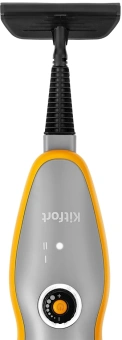 Швабра паровая Kitfort КТ-1047 1500Вт серый/оранжевый - купить недорого с доставкой в интернет-магазине