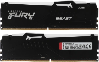 Память DDR5 2x8GB 5600MHz Kingston KF556C40BBAK2-16 Fury Beast RGB RTL Gaming PC5-44800 CL40 DIMM 288-pin 1.25В single rank с радиатором Ret - купить недорого с доставкой в интернет-магазине