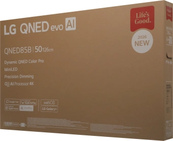 Телевизор LED LG 50" 50QNED85B6A.ARUG черный титан 4K Ultra HD 120Hz DVB-T DVB-T2 DVB-C DVB-S DVB-S2 USB WiFi Smart TV - купить недорого с доставкой в интернет-магазине