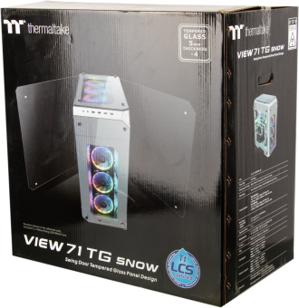Корпус Thermaltake View 71 TG белый без БП ATX 9x120mm 4x140mm 2xUSB2.0 2xUSB3.0 audio bott PSU - купить недорого с доставкой в интернет-магазине