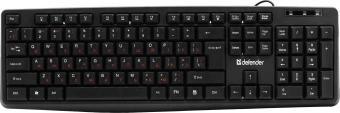 Клавиатура Defender HB-164 черный USB (45164) кабель 1.8м - купить недорого с доставкой в интернет-магазине