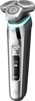Бритва роторная Philips S9974/35 реж.эл.:3 питан.:аккум. серый - купить недорого с доставкой в интернет-магазине