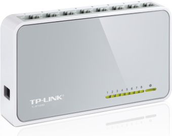 Коммутатор TP-Link TL-SF1008D (L2) 8x100Мбит/с неуправляемый - купить недорого с доставкой в интернет-магазине
