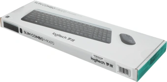 Клавиатура + мышь Logitech MK470 клав:графитовый/светло-серый мышь:графитовый USB беспроводная slim (920-009180) - купить недорого с доставкой в интернет-магазине