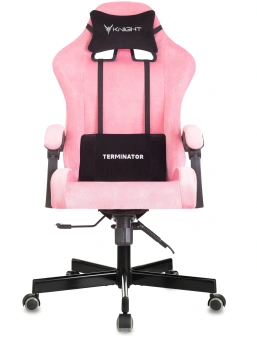 Кресло игровое Knight Terminator розовый Velvet 36 крестов. металл - купить недорого с доставкой в интернет-магазине