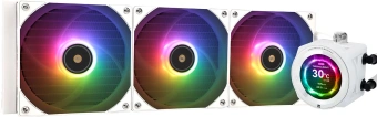 Система водяного охлаждения Thermalright Core Vision 360 ARGB Soc-AM5/AM4/1200/1700/1851 белый 4-pin 27.7dB Al LCD Ret (C-VISION-360-WH-ARGB) - купить недорого с доставкой в интернет-магазине