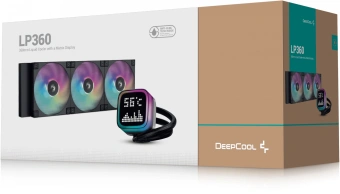 Система водяного охлаждения Deepcool LP360 ARGB Soc-AM5/AM4/1200/1700/1851 черный 4-pin 38.71dB Al LCD 350W 1716gr Ret (R-LP360-BKMSNC-G-1) - купить недорого с доставкой в интернет-магазине