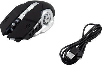 Мышь Оклик 770GW черный/серебристый оптическая 3600dpi беспров. USB для ноутбука 6but - купить недорого с доставкой в интернет-магазине