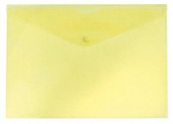 Конверт на кнопке Бюрократ -PK803AYEL A4 пластик 0.18мм желтый - купить недорого с доставкой в интернет-магазине