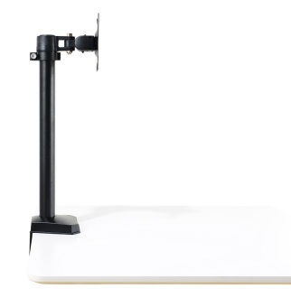 Кронштейн для мониторов ЖК Buro M3 черный 15"-27" макс.9кг крепление к столешнице поворот и наклон - купить недорого с доставкой в интернет-магазине