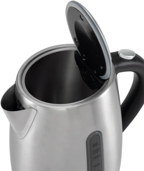 Чайник электрический Hyundai HYK-S7770 1.7л. 2200Вт серебристый/черный корпус: металл - купить недорого с доставкой в интернет-магазине