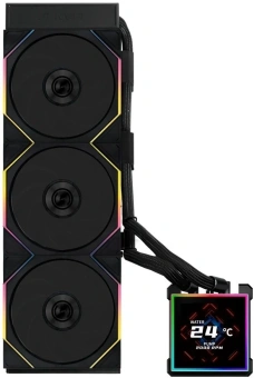 Система водяного охлаждения Lian-Li HydroShift II LCD-S 360TL ARGB Soc-AM5/AM4/1700/1851 черный 4-pin 33dB Al+Cu LCD Ret (G89.GHS2LCDS36TB.R0) - купить недорого с доставкой в интернет-магазине