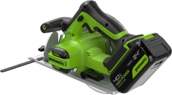 Циркулярная пила (дисковая) Greenworks GD24CS (ручная) D диска.:185мм (1500907CUB) - купить недорого с доставкой в интернет-магазине