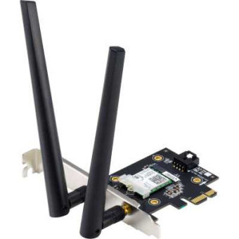 Сетевой адаптер WiFi + Bluetooth Asus PCE-AX3000 AX3000 PCI Express (ант.внеш.съем) 2ант. - купить недорого с доставкой в интернет-магазине