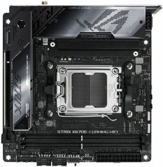 Материнская плата Asus ROG STRIX X670E-I GAMING WIFI SocketAM5 AMD X670 2xDDR5 mini-ITX AC`97 8ch(7.1) 2.5Gg RAID+HDMI - купить недорого с доставкой в интернет-магазине
