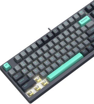 Клавиатура A4Tech FS300 механическая черный/серый USB for gamer LED (FS300 PANDA ROCK) кабель 1.8м - купить недорого с доставкой в интернет-магазине