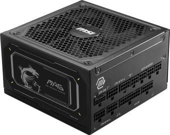 Блок питания MSI ATX 1000W MAG A1000GL PCIE5 80+ gold (20+4pin) APFC 135mm fan 15xSATA Cab Manag RTL - купить недорого с доставкой в интернет-магазине
