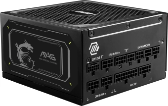 Блок питания MSI ATX 1000W MAG A1000GL PCIE5 80+ gold (20+4pin) APFC 135mm fan 15xSATA Cab Manag RTL - купить недорого с доставкой в интернет-магазине