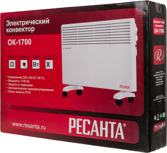 Конвектор Ресанта ОК-1700 1700Вт белый - купить недорого с доставкой в интернет-магазине