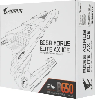 Материнская плата Gigabyte B650 A ELITE AX ICE SocketAM5 AMD B650 4xDDR5 ATX AC`97 8ch(7.1) 2.5Gg RAID+HDMI+DP - купить недорого с доставкой в интернет-магазине